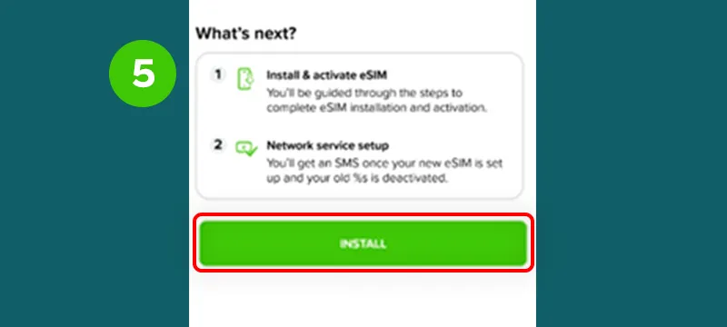 Step 5 - Tap on INSTALL to proceed with the installation. 