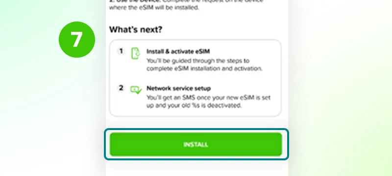 Step 6 - Tap on INSTALL to proceed with the installation.