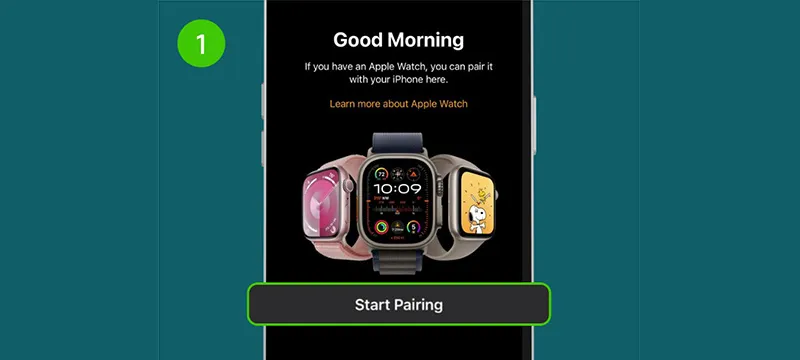 Step 1: To pair your Apple Watch, open the Watch app in your iPhone and follow the instructions