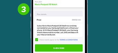 Set Up eSIM Cellular on Samsung Galaxy Watch Active2 Step 3
