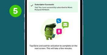 Step 5 - Click “Done” and wait for activation completion. This may take a few minutes