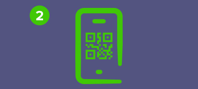 Use your Mobile Device to scan the QR code provided by Maxis