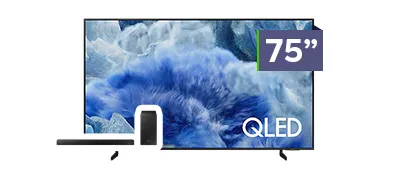 Samsung 75 inch QLED TV Bundle + Soundbar