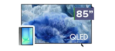 Samsung 85 inch QLED TV Bundle + Tab S10 FE Wifi