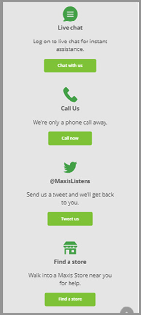 Step 2 - Select "Contact Us"