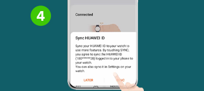 Step 4 - Sync your Huawei ID to complete Watch pairing