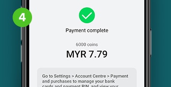 Huawei App Gallery激活Maxis Bill作为支付选项 - 步骤 4 | 马来西亚明讯